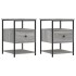 Mesitas noche 2 uds madera ingeniería gris Sonoma 40x42x56