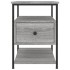Mesitas noche 2 uds madera ingeniería gris Sonoma 40x42x56