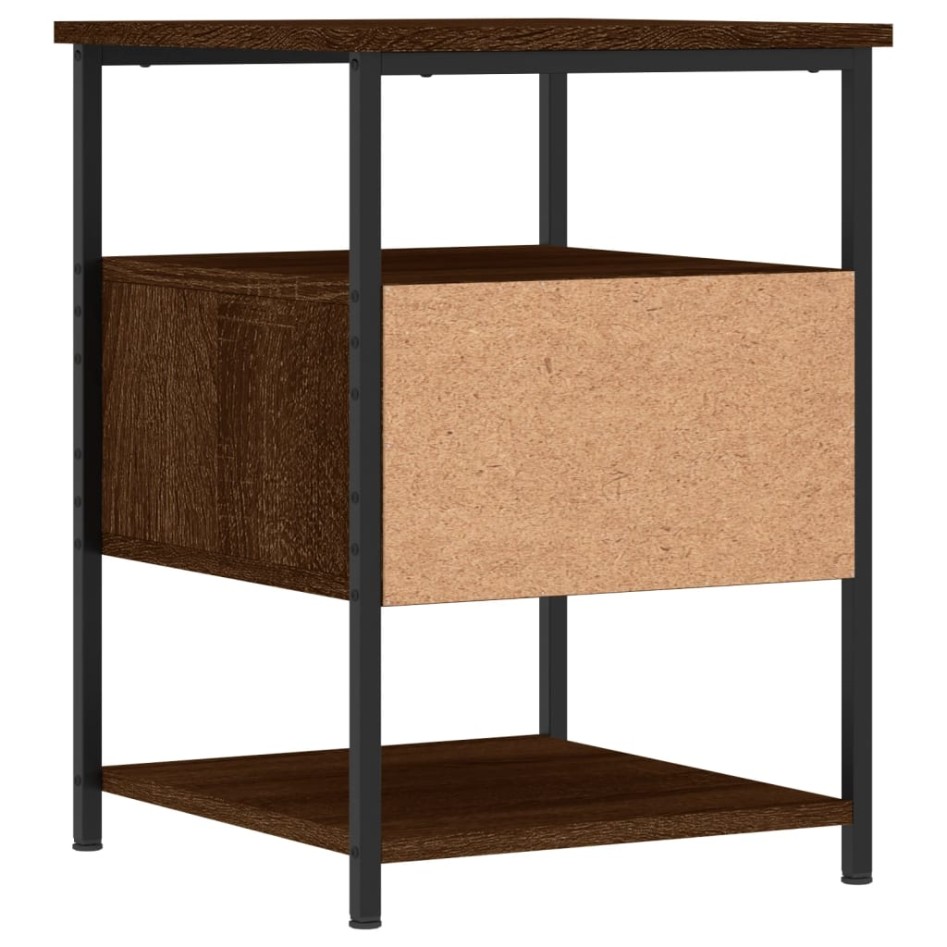 Mesitas noche 2 uds madera ingeniería marrón roble 40x42x56