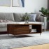 Mesa de centro madera contrachapada marrón roble 90x50x36,5