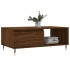 Mesa de centro madera contrachapada marrón roble 90x50x36,5