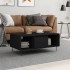 Mesa de centro madera contrachapada negro 90x50x36,5