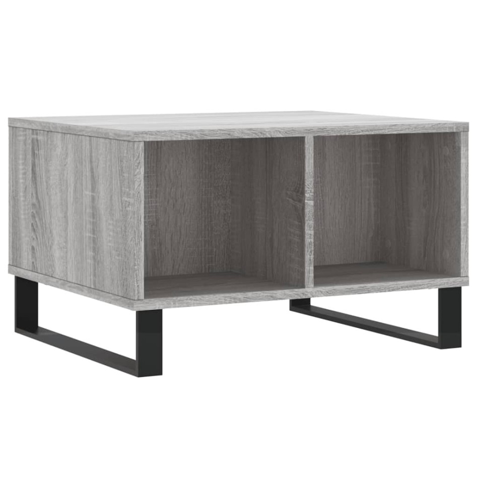 Mesa de centro madera contrachapada gris Sonoma 60x50x36,5