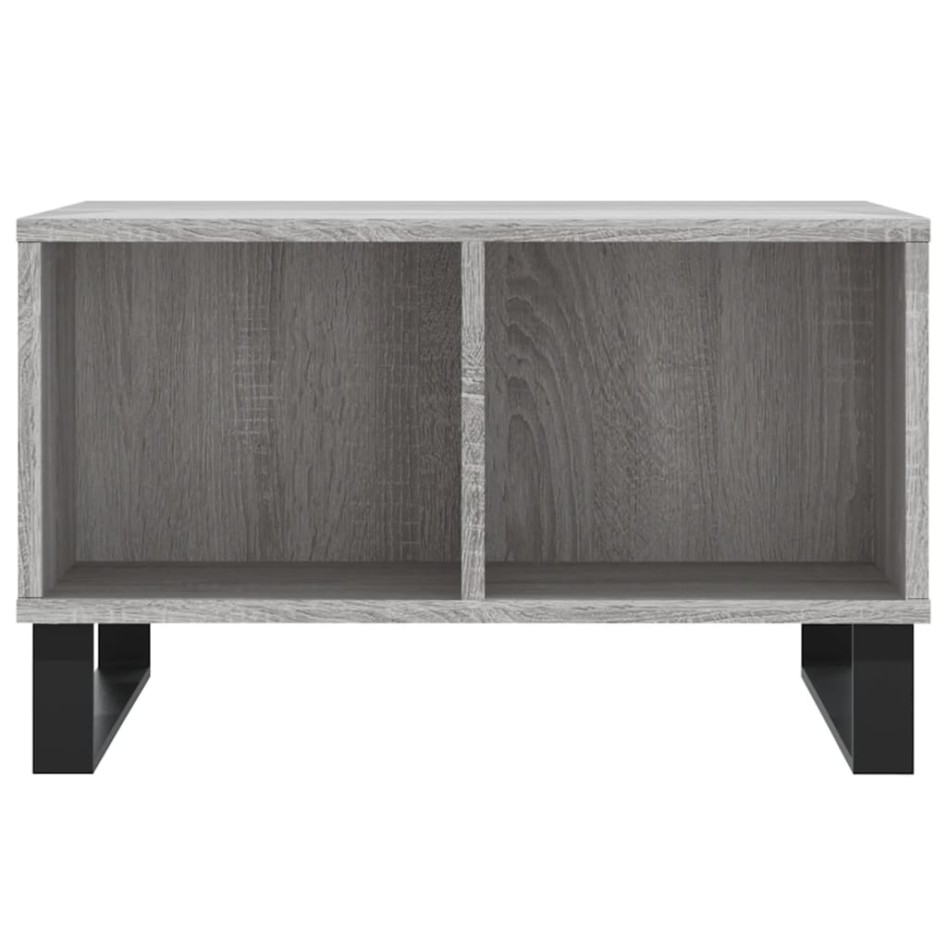 Mesa de centro madera contrachapada gris Sonoma 60x50x36,5