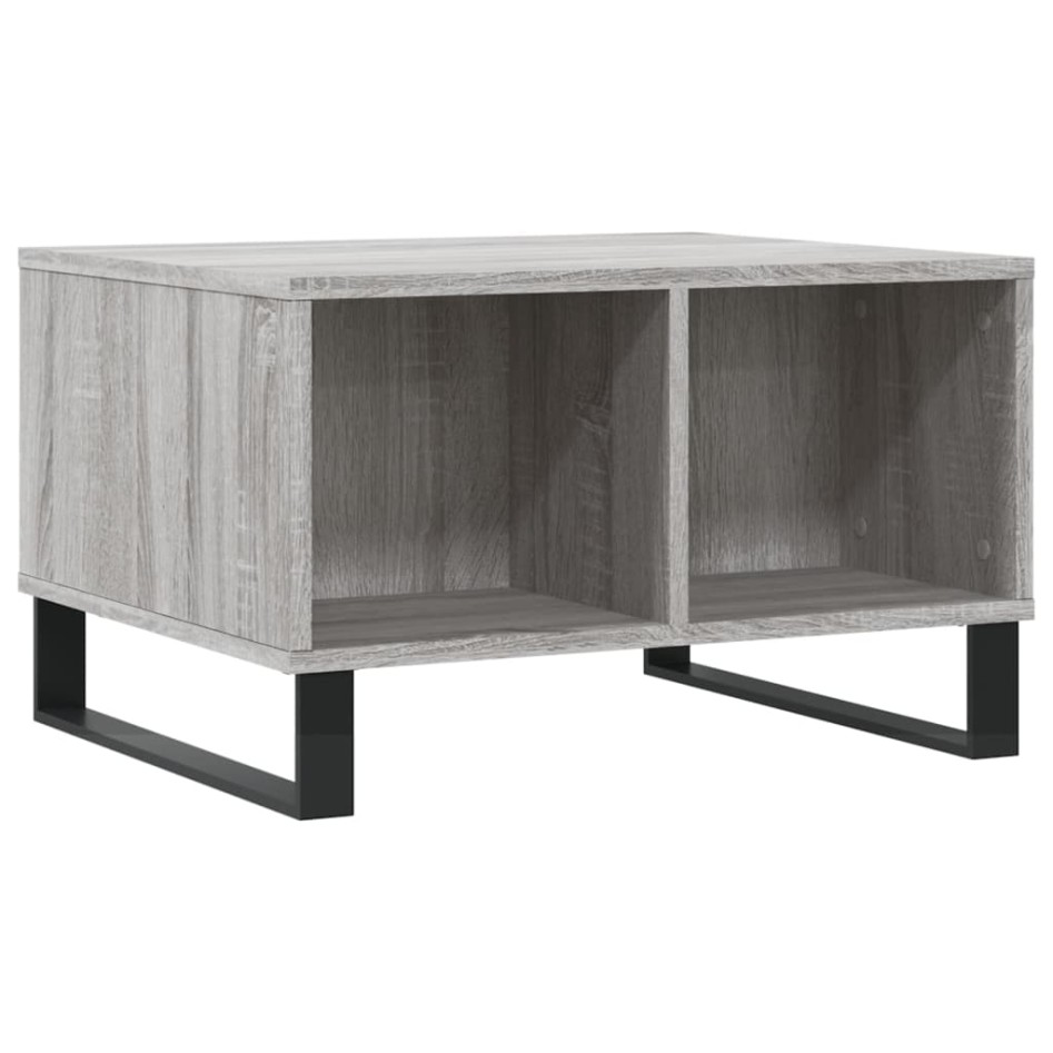 Mesa de centro madera contrachapada gris Sonoma 60x50x36,5