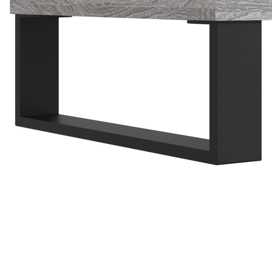 Mesa de centro madera contrachapada gris Sonoma 60x50x36,5