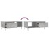 Mesa de centro madera contrachapada gris hormigón 90x50x36,5