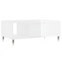 Mesa de centro madera contrachapada blanco brillo 90x50x36,5
