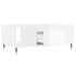 Mesa de centro madera contrachapada blanco brillo 90x50x36,5