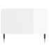 Mesa de centro madera contrachapada blanco brillo 90x50x36,5