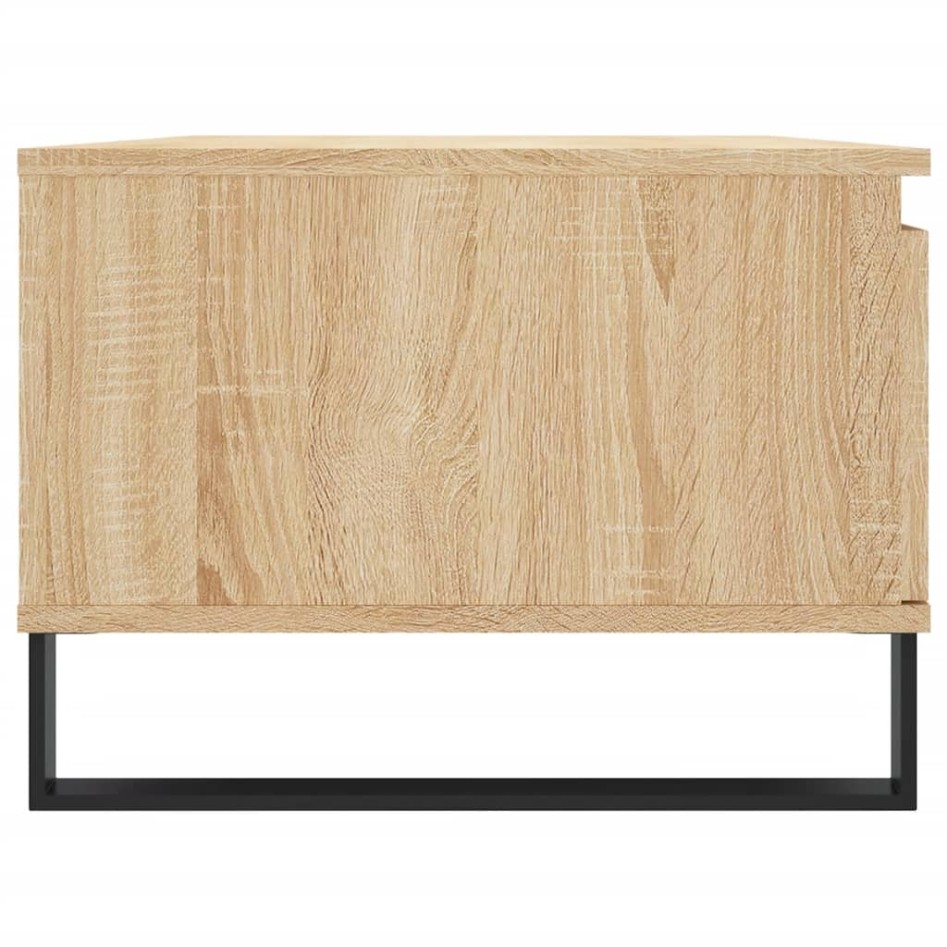 Mesa de centro madera contrachapada roble Sonoma 90x50x36,5