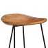 Taburetes de cocina 2 unidades madera maciza de