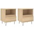 Mesitas noche 2 uds madera ingeniería roble Sonoma 40x35x50