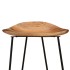 Taburetes de cocina 2 unidades madera maciza de