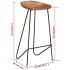 Taburetes de cocina 2 unidades madera maciza de