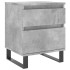 Mesita de noche madera de ingeniería gris hormigón 40x35x50