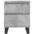 Mesita de noche madera de ingeniería gris hormigón 40x35x50