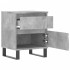 Mesita de noche madera de ingeniería gris hormigón 40x35x50
