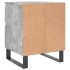 Mesita de noche madera de ingeniería gris hormigón 40x35x50
