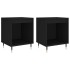 Mesitas de noche 2 uds madera de ingeniería negro 40x35x50