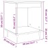 Mesitas de noche 2 uds madera de ingeniería negro 40x35x50