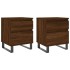 Mesitas noche 2 uds madera ingeniería marrón roble 40x35x50