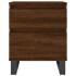 Mesitas noche 2 uds madera ingeniería marrón roble 40x35x50