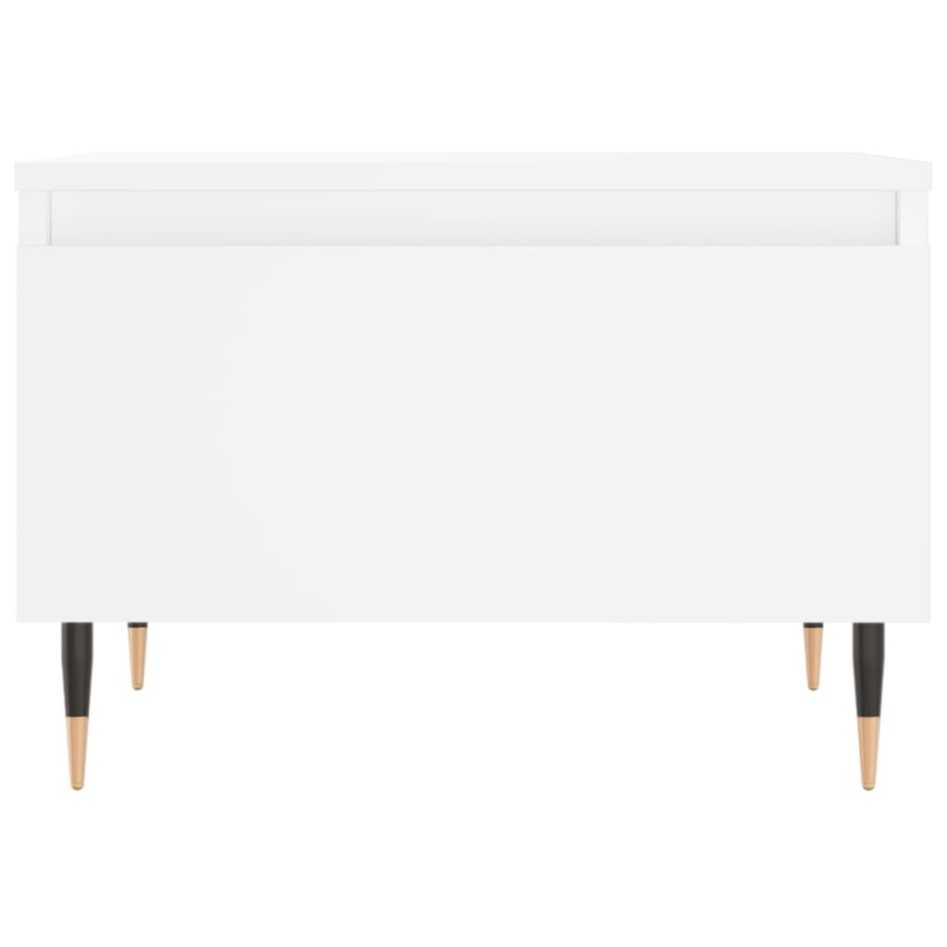 Mesas de centro 2 uds madera de ingeniería blanco 50x46x35