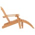 Silla de jardín Adirondack con reposapiés madera acacia