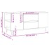 Mesa de centro madera de ingeniería marrón roble 102x44,5x50