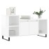 Mueble de TV madera contrachapada blanco brillo 100x35x55