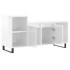 Mueble de TV madera contrachapada blanco brillo 100x35x55