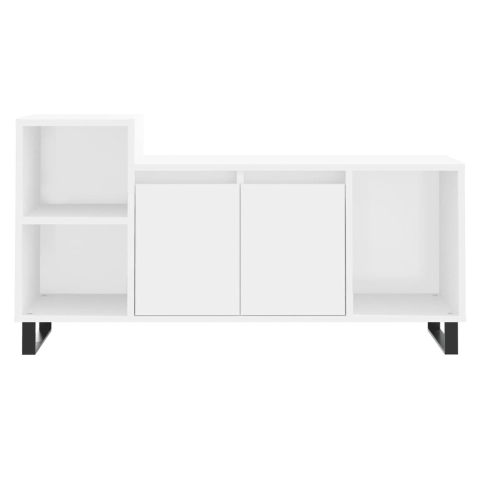 Mueble para TV madera contrachapada blanco 100x35x55