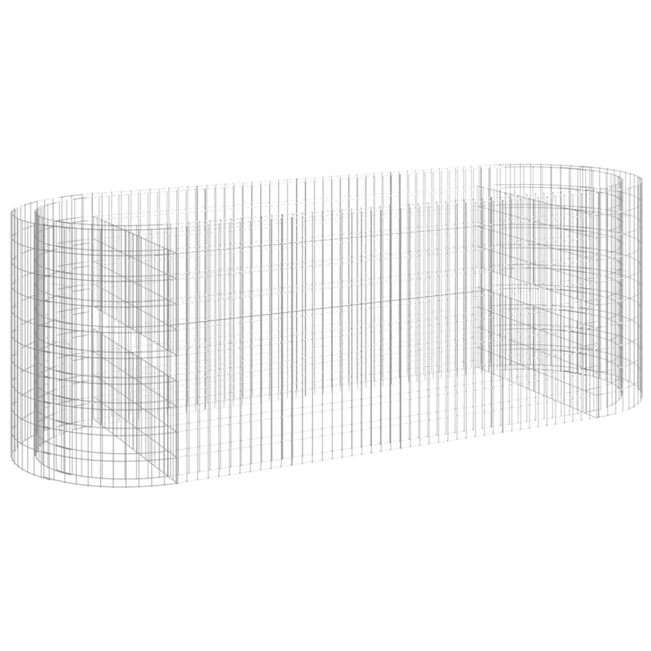 Arriate de gaviones de hierro galvanizado 300x100x100