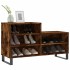 Mueble zapatero madera contrachapada roble ahumado 102x36x60