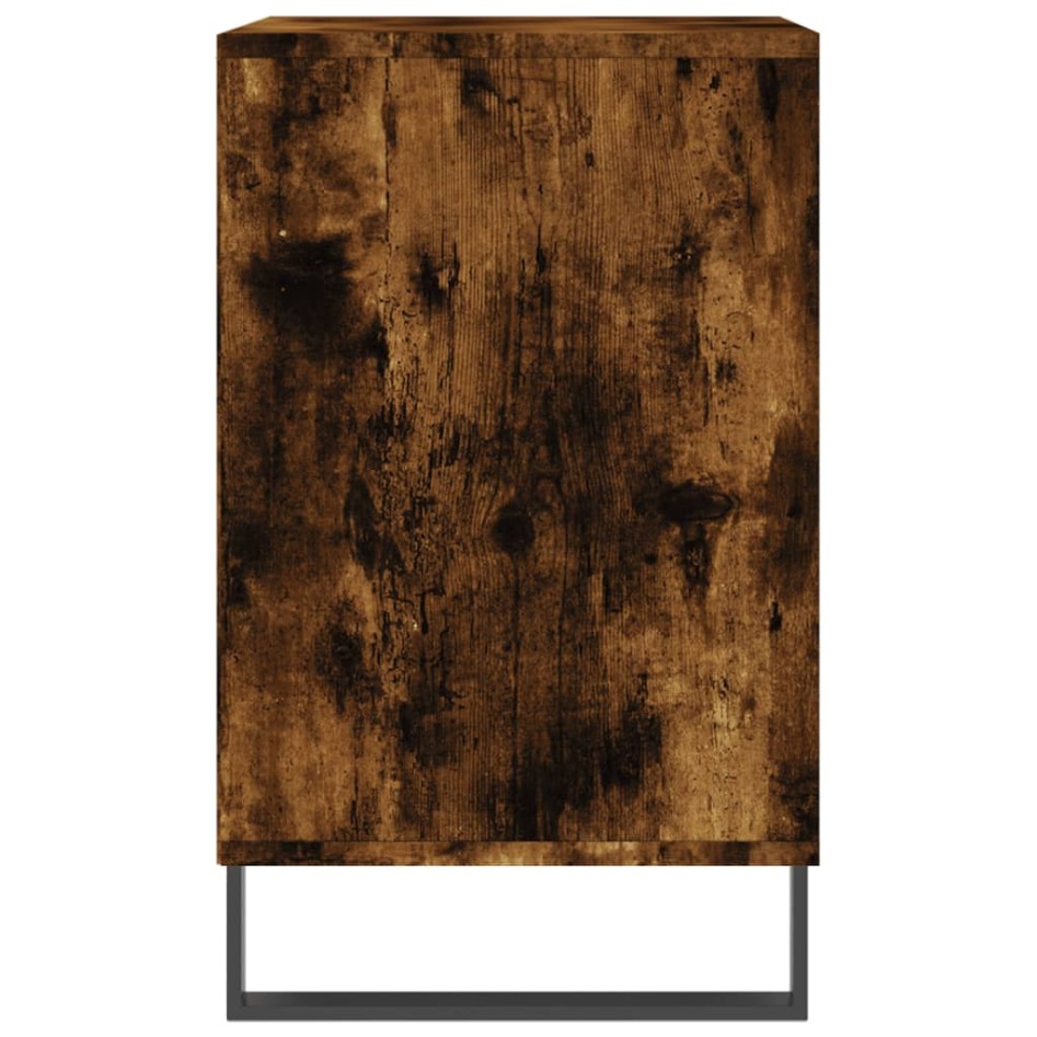 Mueble zapatero madera contrachapada roble ahumado 102x36x60