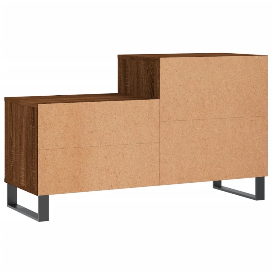 Mueble zapatero madera contrachapada roble marrón 102x36x60