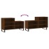 Mueble zapatero madera contrachapada roble marrón 102x36x60
