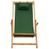 Silla de playa plegable madera maciza de eucalipto y tela