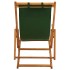 Silla de playa plegable madera maciza de eucalipto y tela