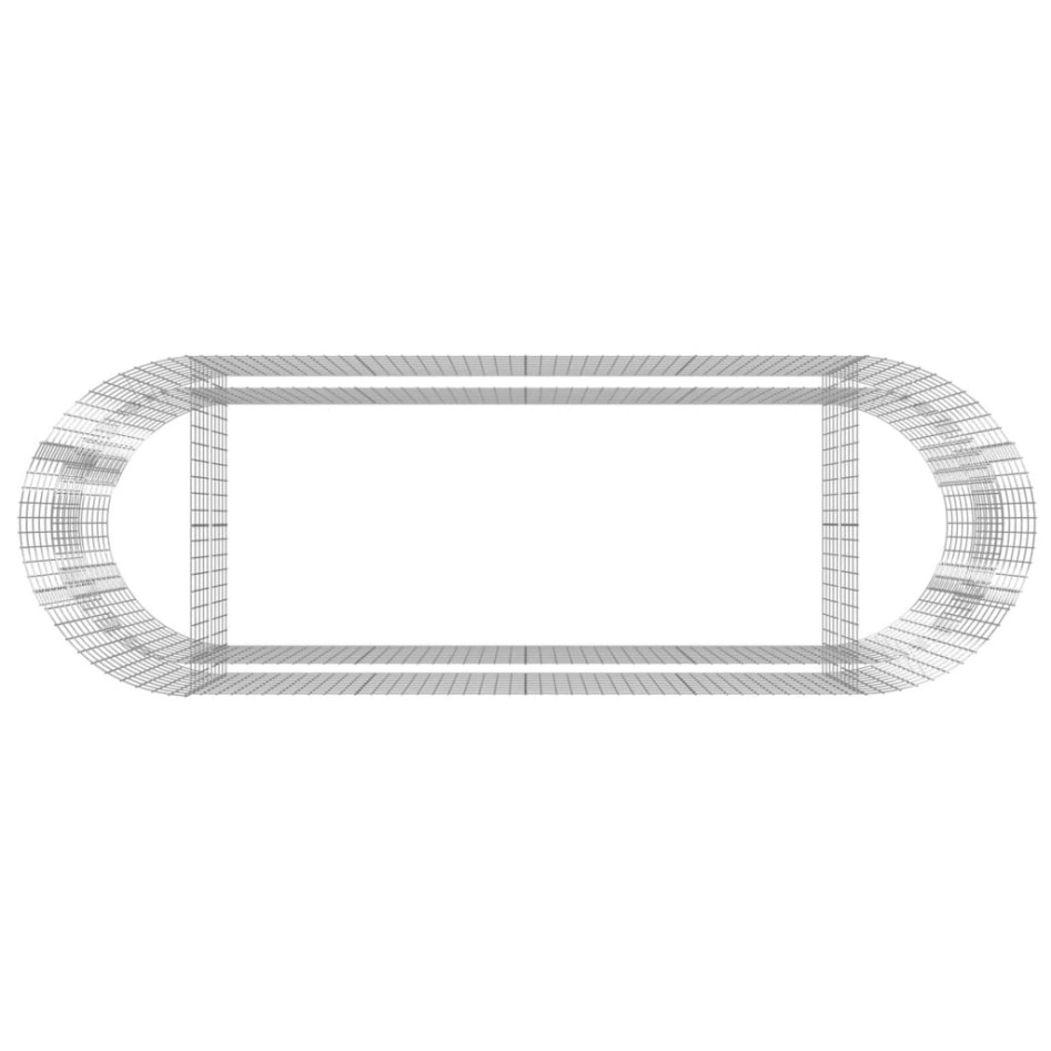 Arriate de gaviones de hierro galvanizado 300x100x100