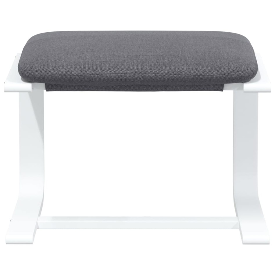 Reposapiés de tela gris oscuro 51x41x40