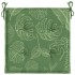Cojines de silla 6 uds tela estampado de hojas 40x40x3