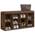 Banco zapatero madera contrachapada roble ahumado 103x30x48