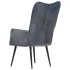 Sillón orejero de cuero auténtico