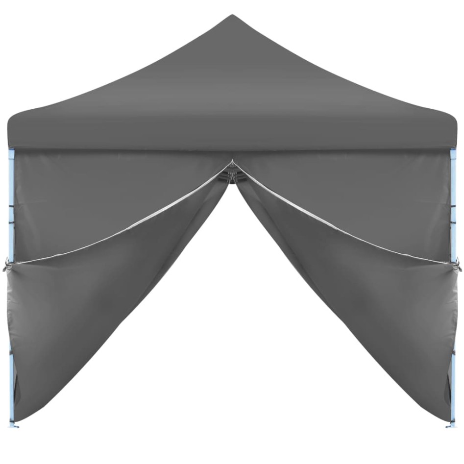 Carpa de fiestas pop-up plegable con 8 paredes antracita 3x9