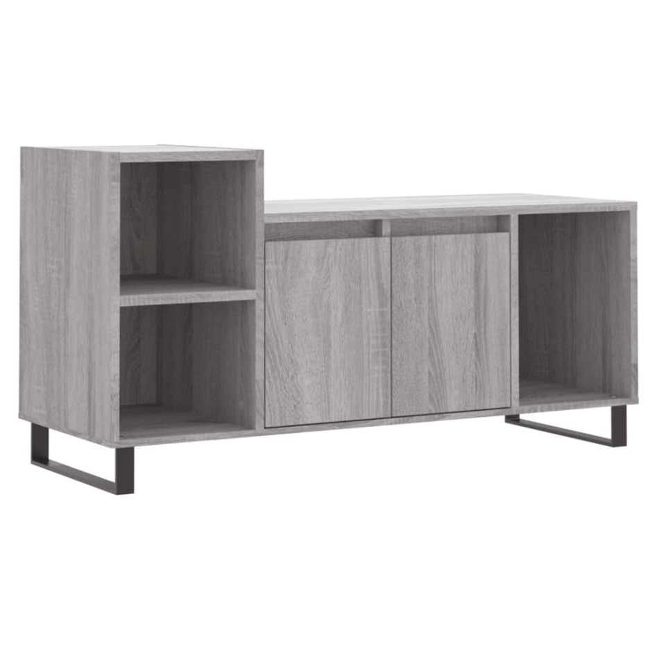 Mueble de TV madera contrachapada gris Sonoma 100x35x55