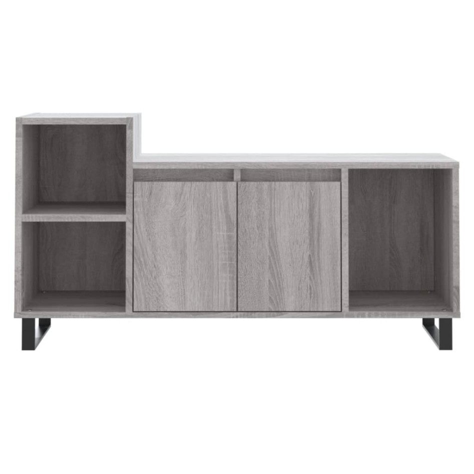 Mueble de TV madera contrachapada gris Sonoma 100x35x55