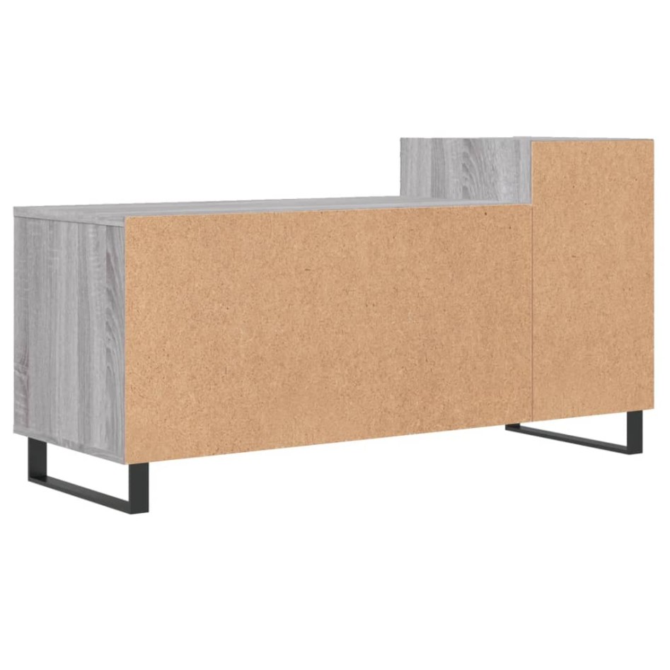 Mueble de TV madera contrachapada gris Sonoma 100x35x55