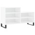Mueble zapatero madera contrachapada blanco brillo 102x36x60